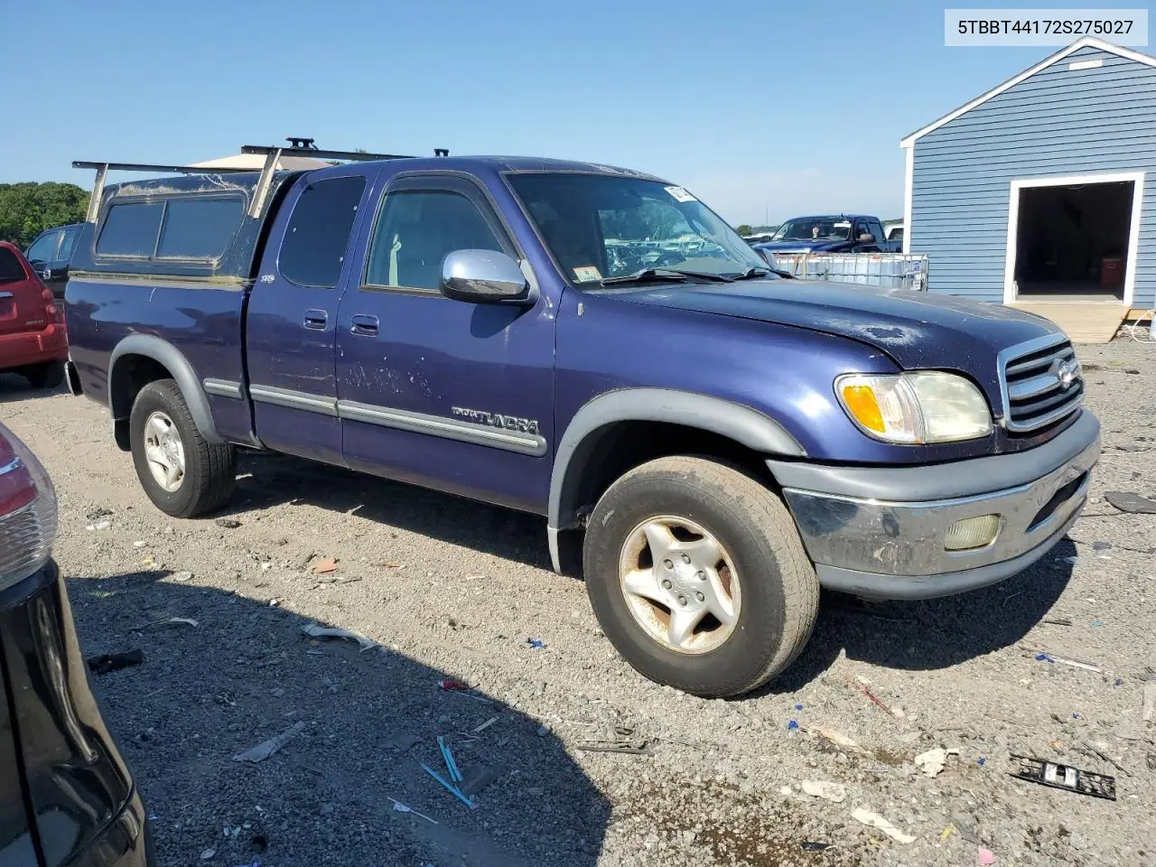 2002 Toyota Tundra Access Cab VIN: 5TBBT44172S275027 Lot: 62711445
