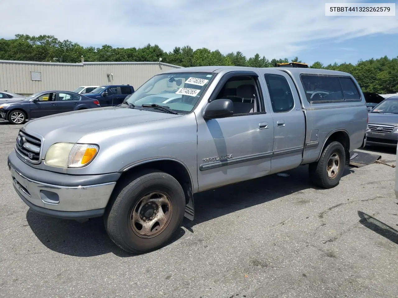 2002 Toyota Tundra Access Cab VIN: 5TBBT44132S262579 Lot: 62746265