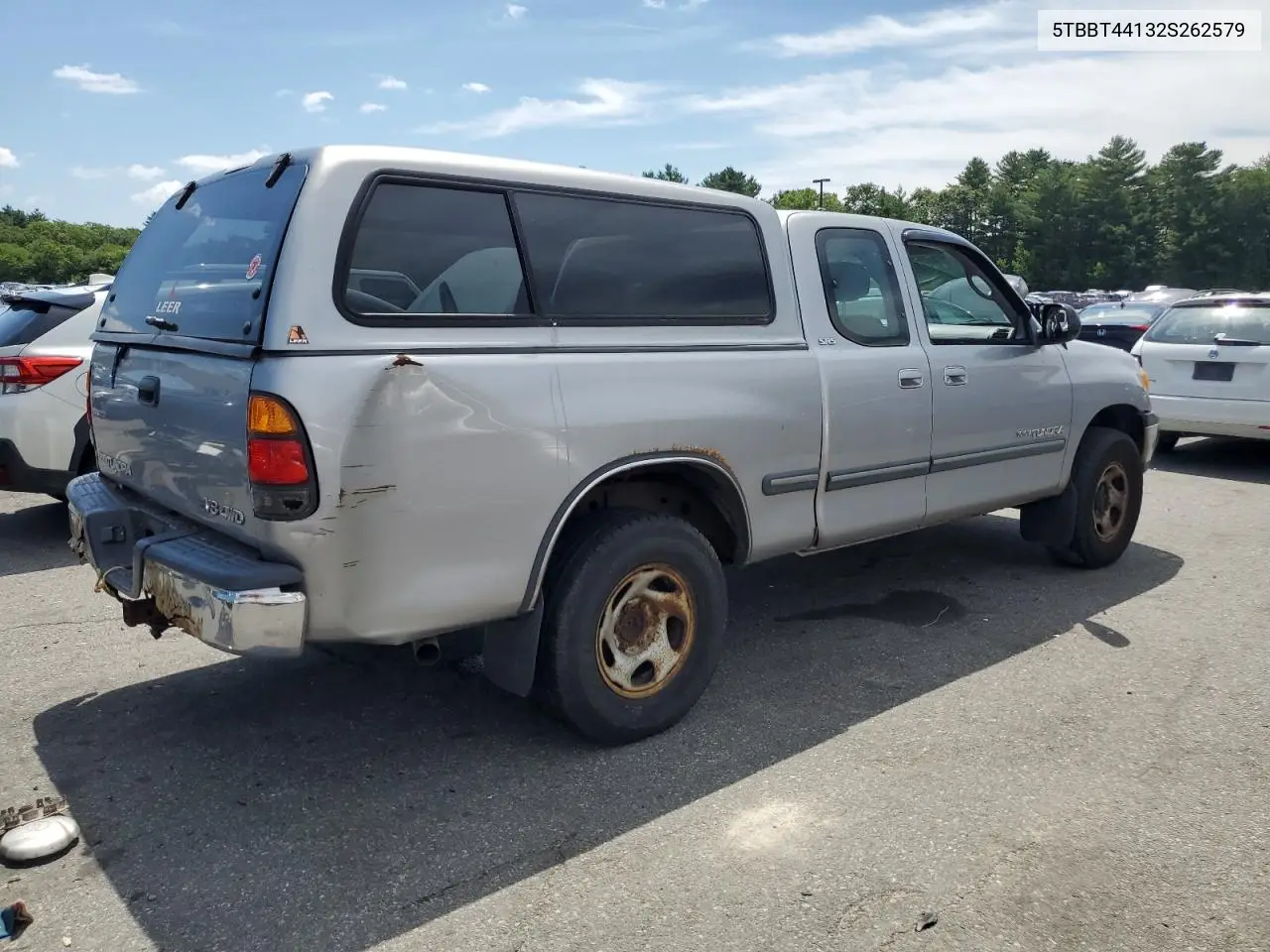 2002 Toyota Tundra Access Cab VIN: 5TBBT44132S262579 Lot: 62746265