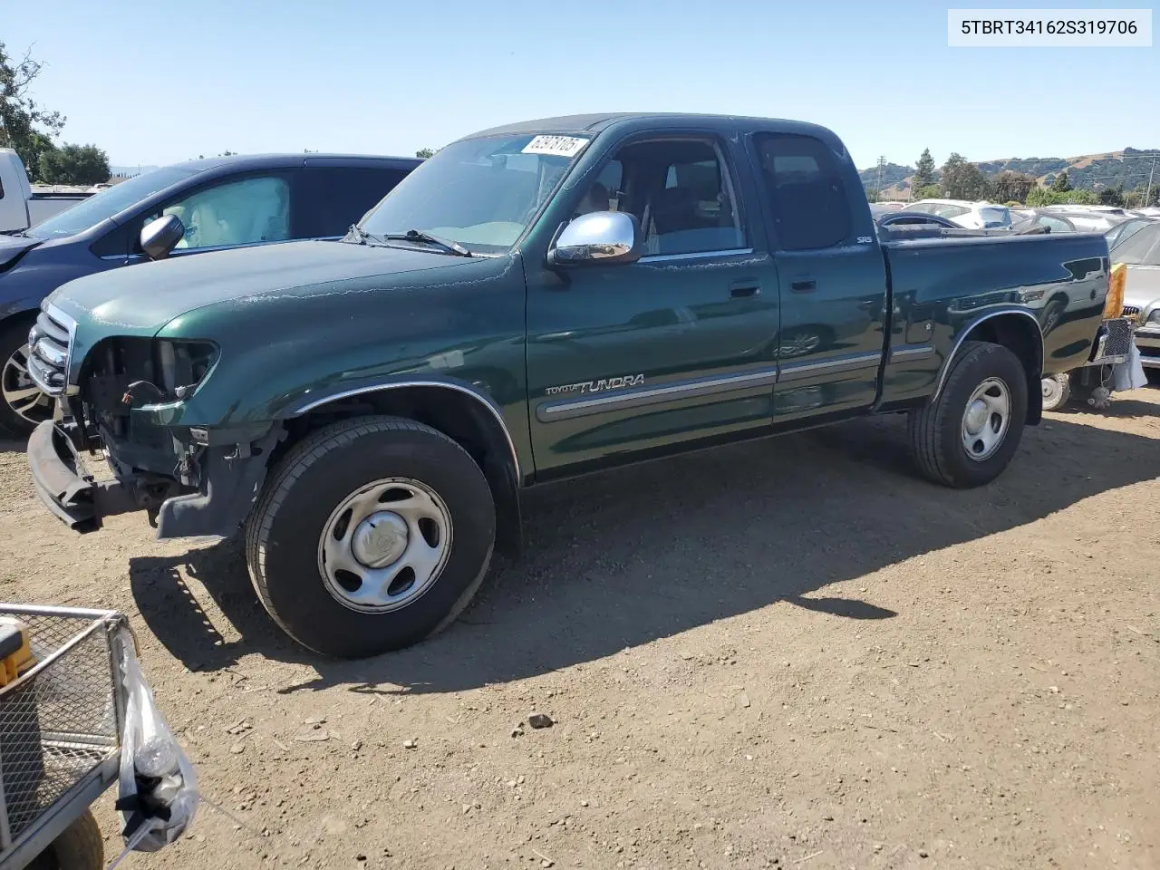 2002 Toyota Tundra Access Cab VIN: 5TBRT34162S319706 Lot: 62978105