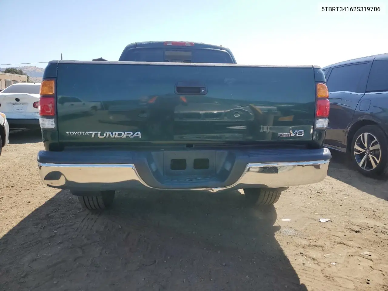 2002 Toyota Tundra Access Cab VIN: 5TBRT34162S319706 Lot: 62978105