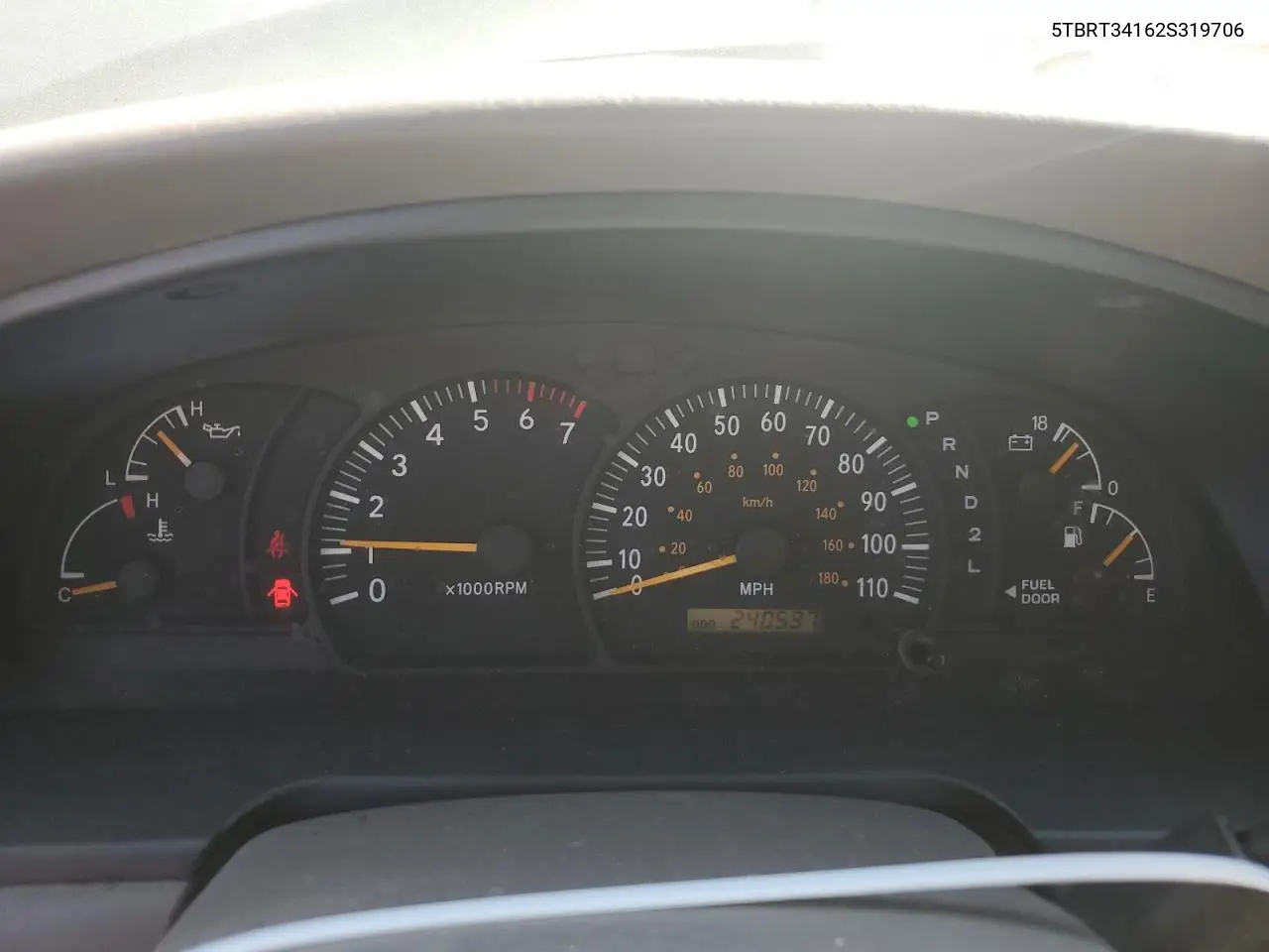 2002 Toyota Tundra Access Cab VIN: 5TBRT34162S319706 Lot: 62978105