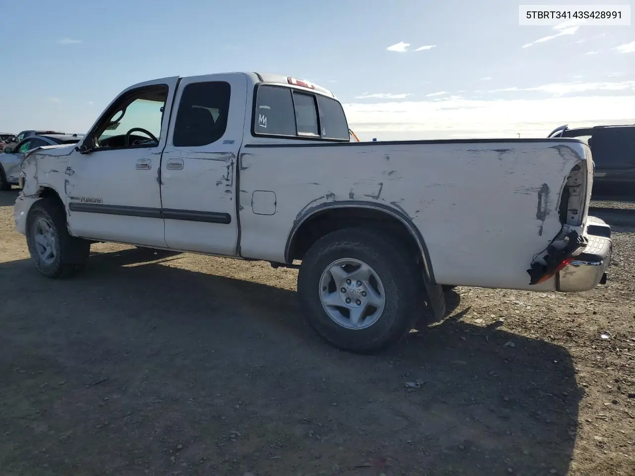 2003 Toyota Tundra Access Cab Sr5 VIN: 5TBRT34143S428991 Lot: 53809975