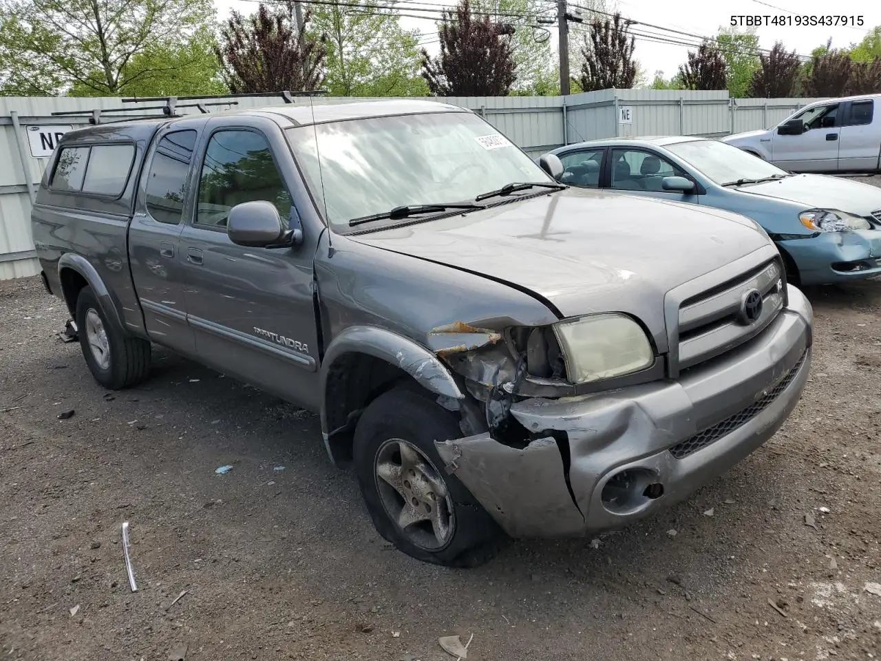 2003 Toyota Tundra Access Cab Limited VIN: 5TBBT48193S437915 Lot: 56482875