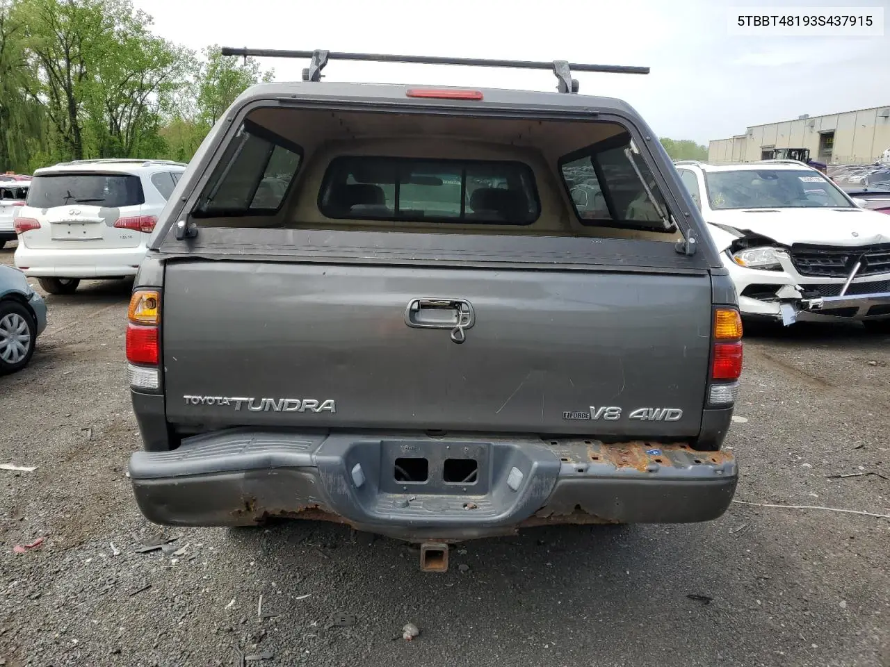 2003 Toyota Tundra Access Cab Limited VIN: 5TBBT48193S437915 Lot: 56482875