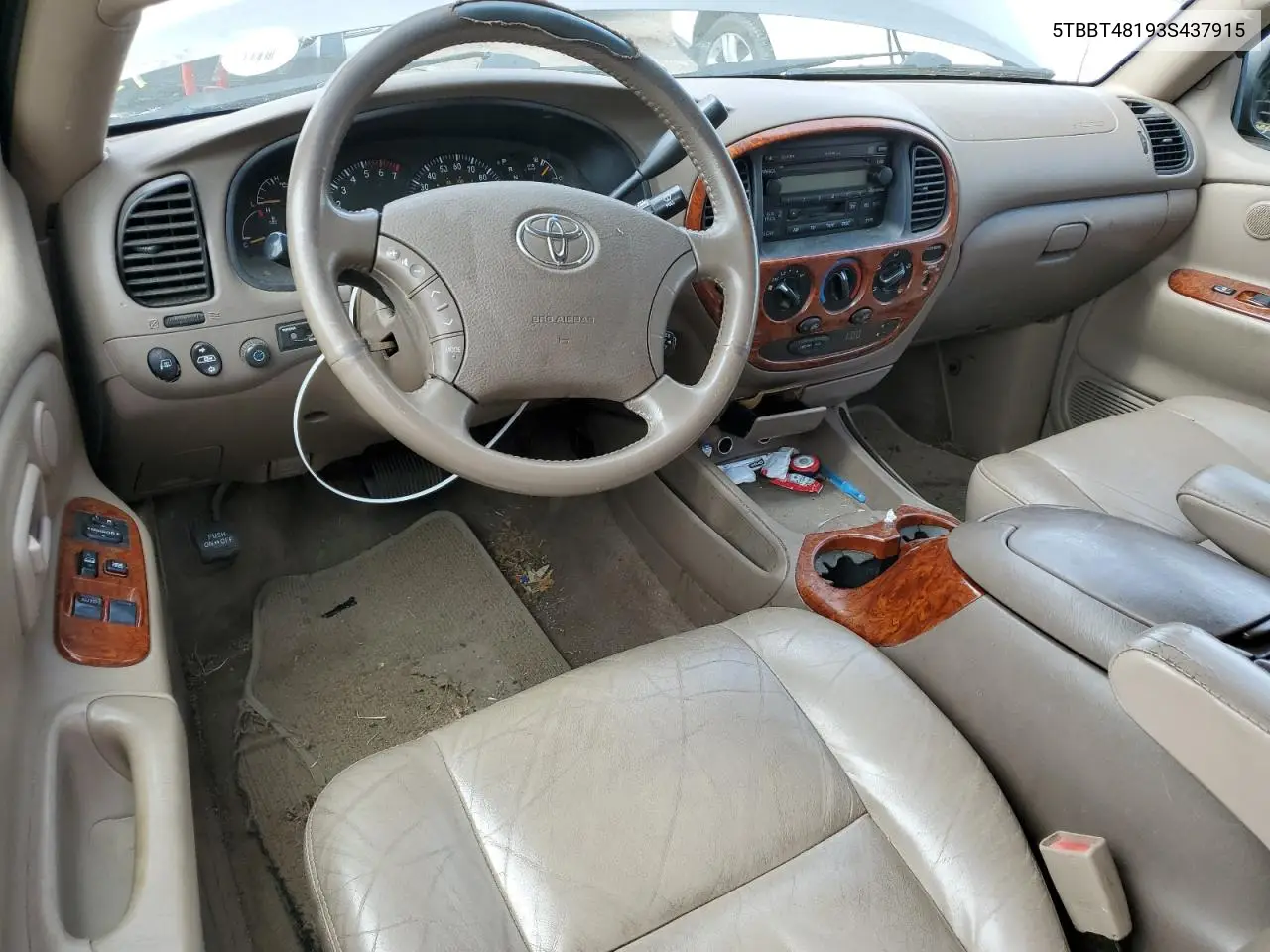 2003 Toyota Tundra Access Cab Limited VIN: 5TBBT48193S437915 Lot: 56482875
