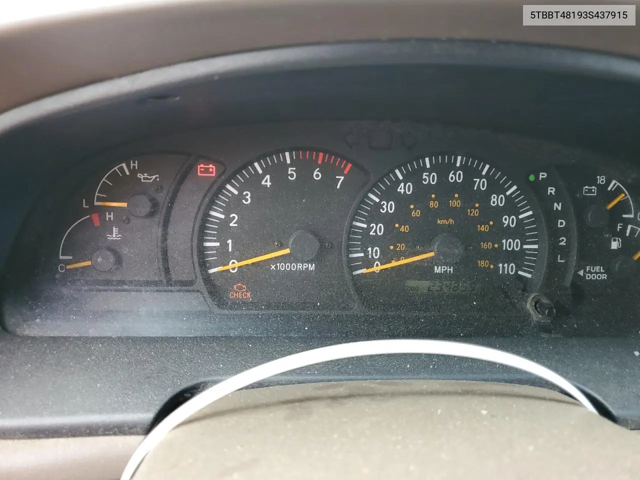 2003 Toyota Tundra Access Cab Limited VIN: 5TBBT48193S437915 Lot: 56482875