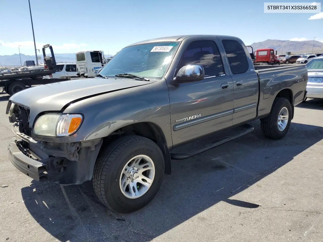 2003 Toyota Tundra Access Cab Sr5 VIN: 5TBRT341X3S366528 Lot: 56738505