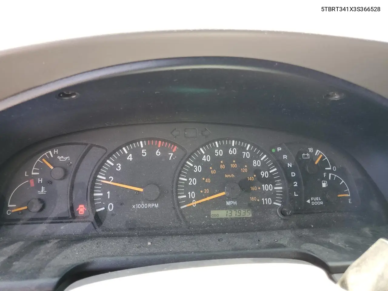 2003 Toyota Tundra Access Cab Sr5 VIN: 5TBRT341X3S366528 Lot: 56738505