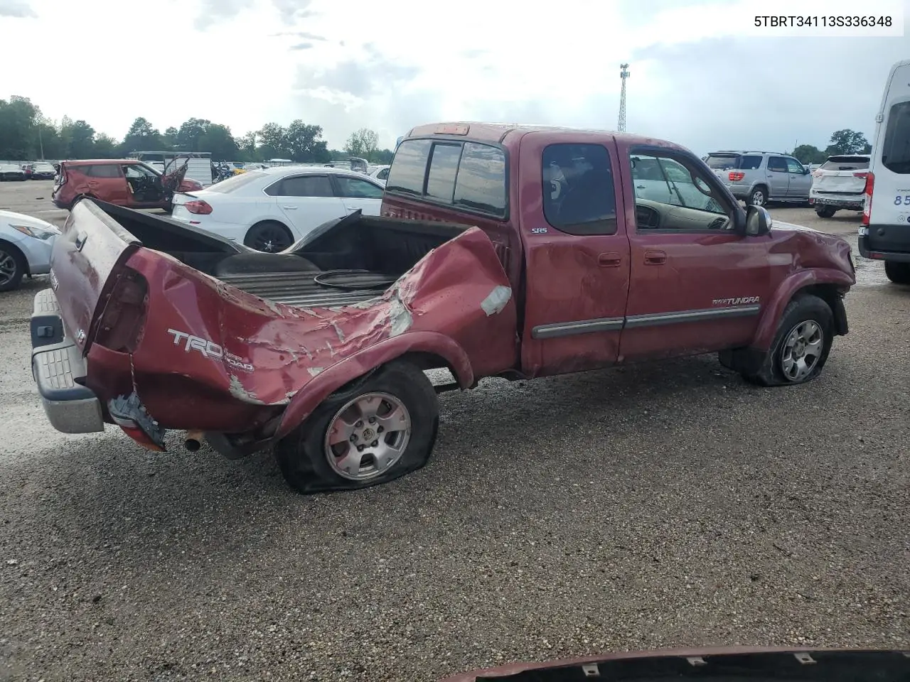 2003 Toyota Tundra Access Cab Sr5 VIN: 5TBRT34113S336348 Lot: 62422265