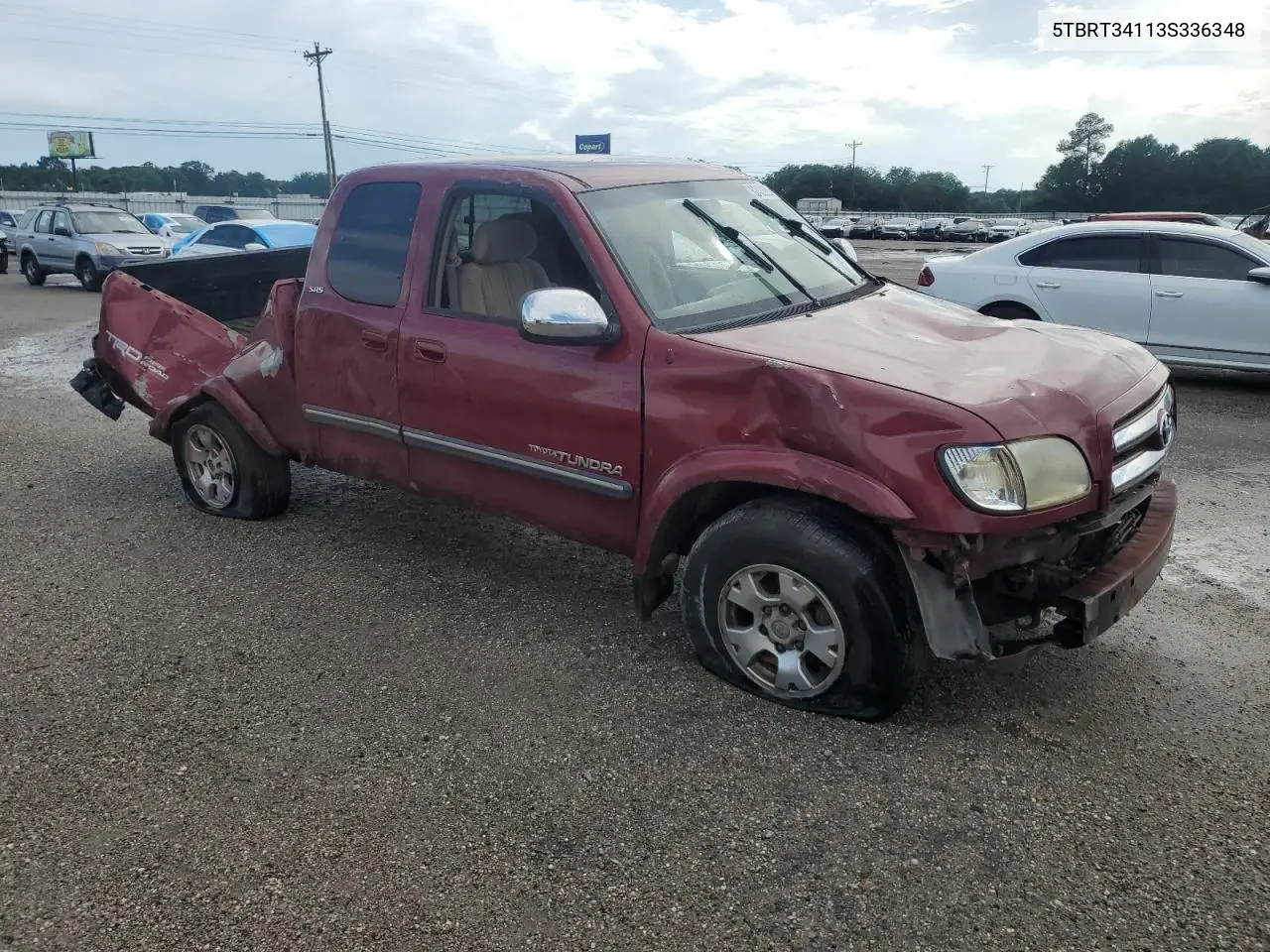 2003 Toyota Tundra Access Cab Sr5 VIN: 5TBRT34113S336348 Lot: 62422265
