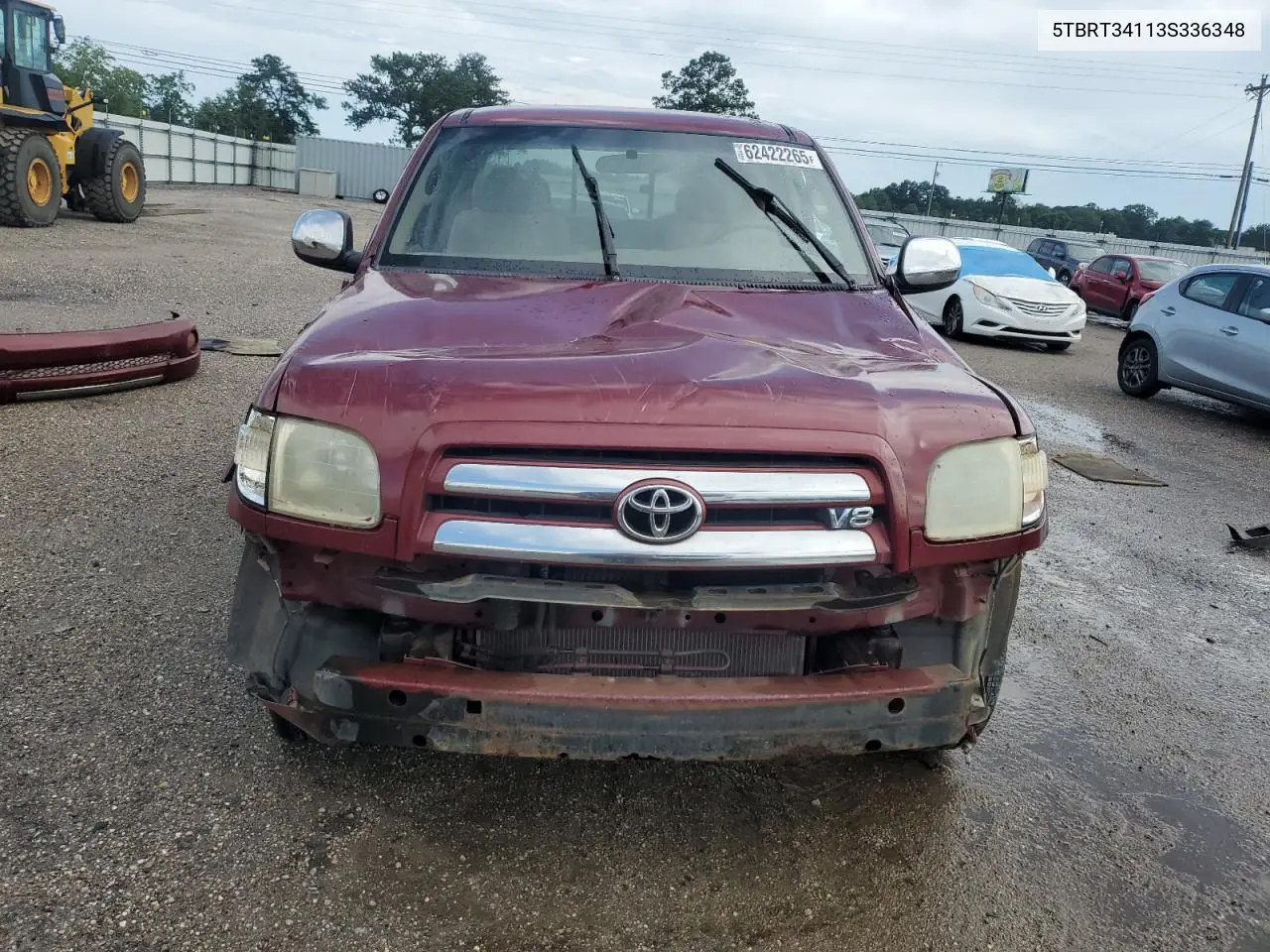 2003 Toyota Tundra Access Cab Sr5 VIN: 5TBRT34113S336348 Lot: 62422265