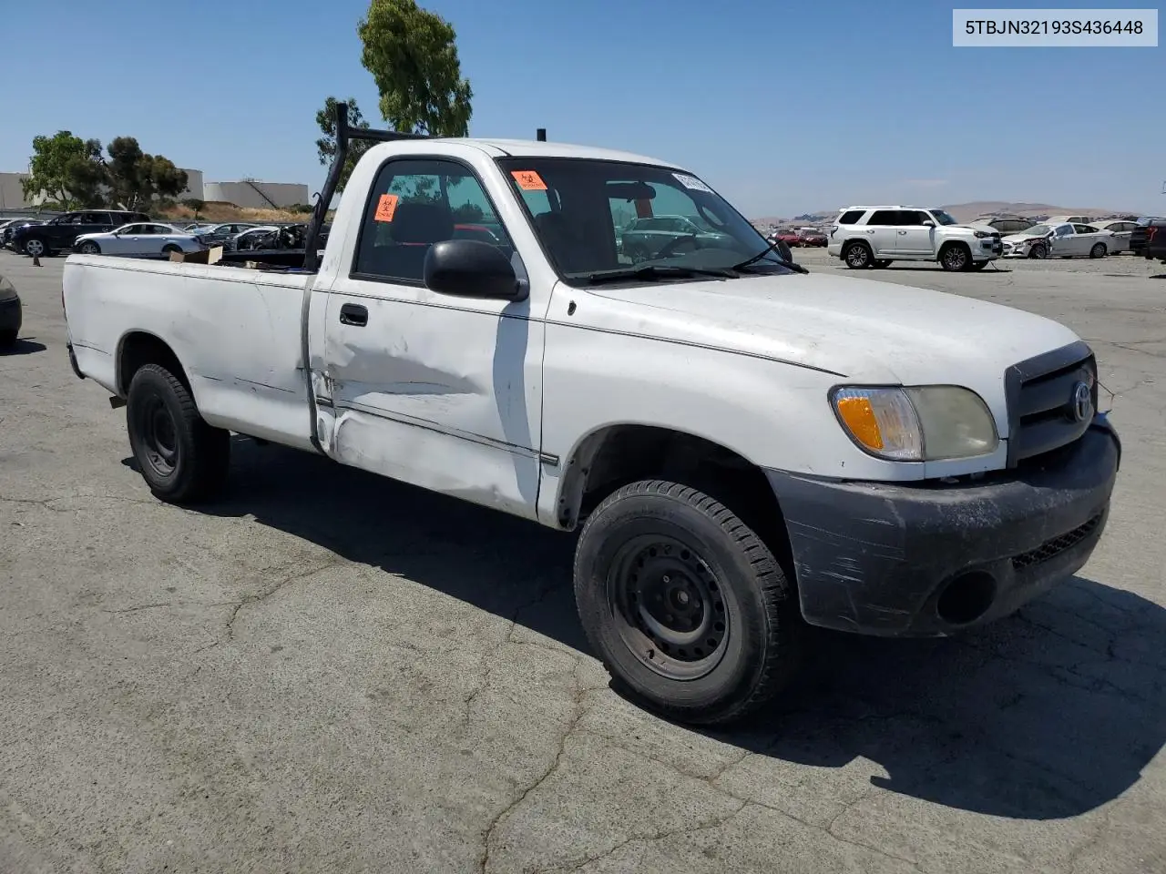2003 Toyota Tundra VIN: 5TBJN32193S436448 Lot: 63147665