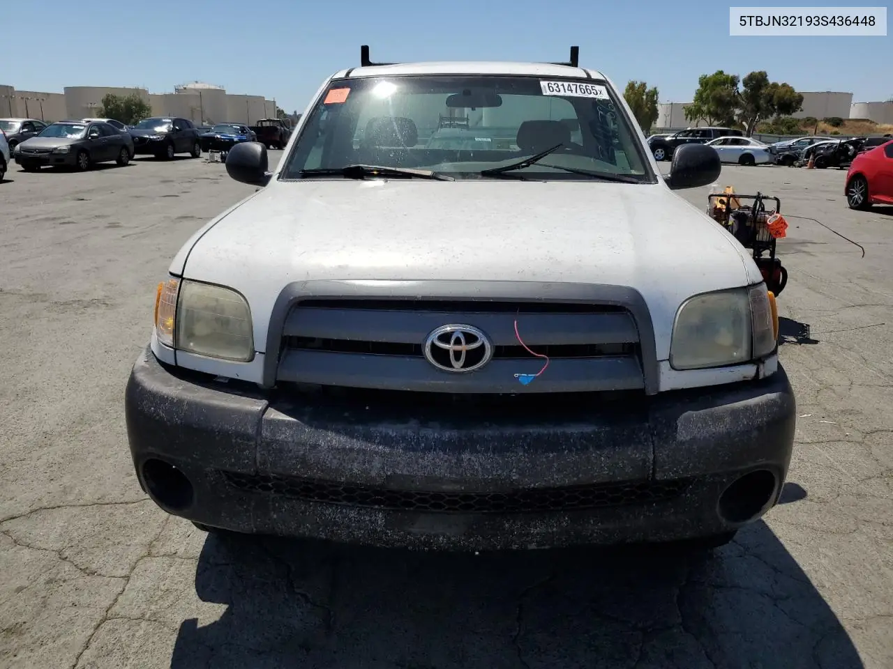 2003 Toyota Tundra VIN: 5TBJN32193S436448 Lot: 63147665