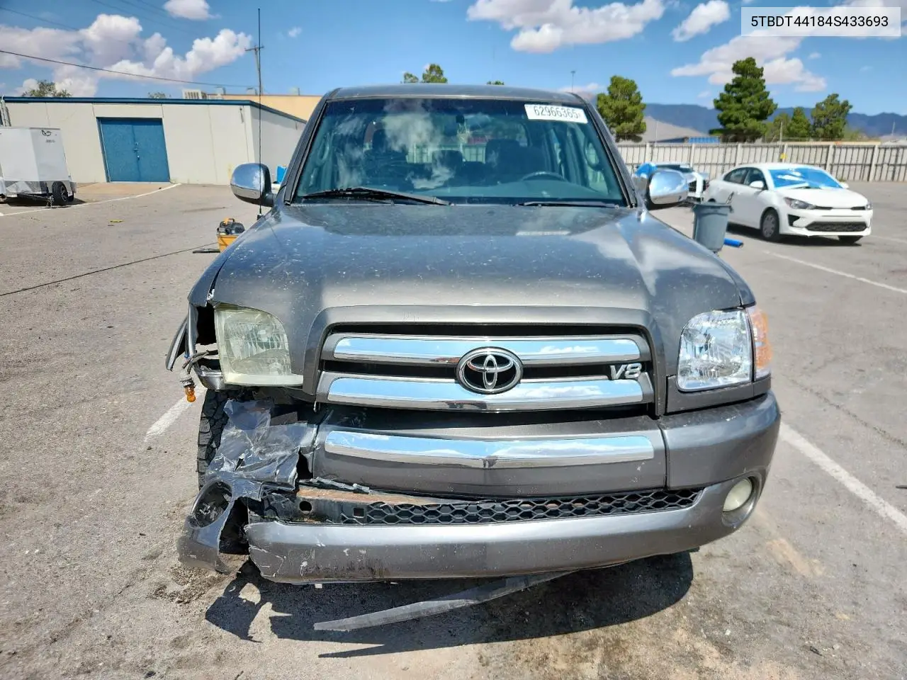 2004 Toyota Tundra Double Cab Sr5 VIN: 5TBDT44184S433693 Lot: 62966365