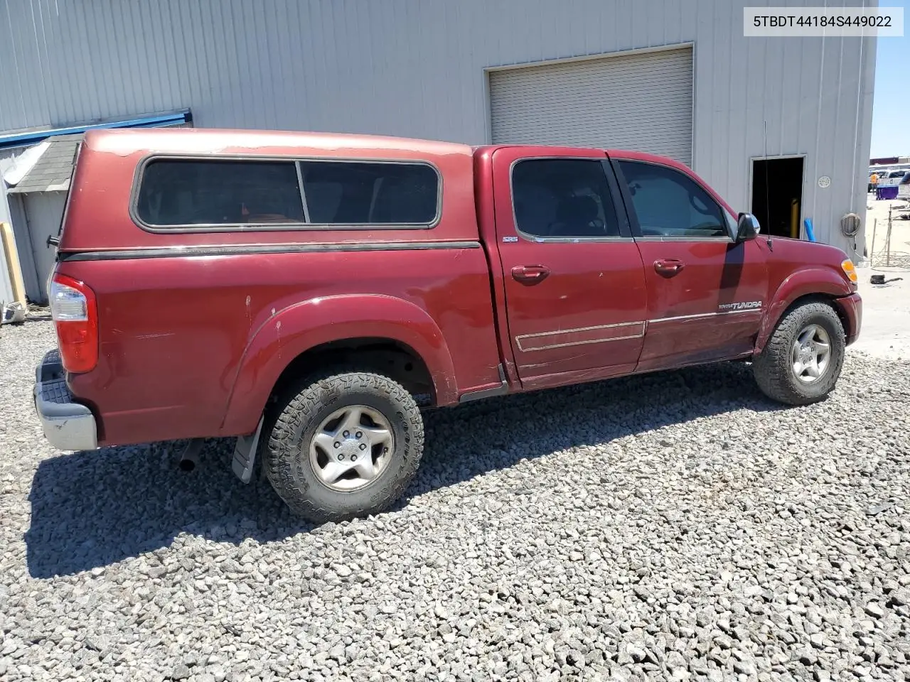 2004 Toyota Tundra Double Cab Sr5 VIN: 5TBDT44184S449022 Lot: 63036025