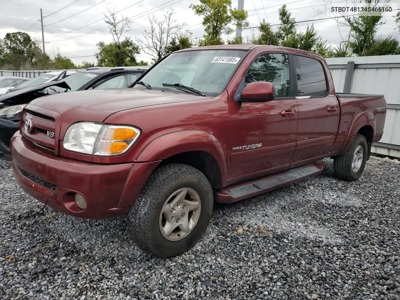 2004 Toyota Tundra Double Cab Limited VIN: 5TBDT48134S466160 Lot: 63141985
