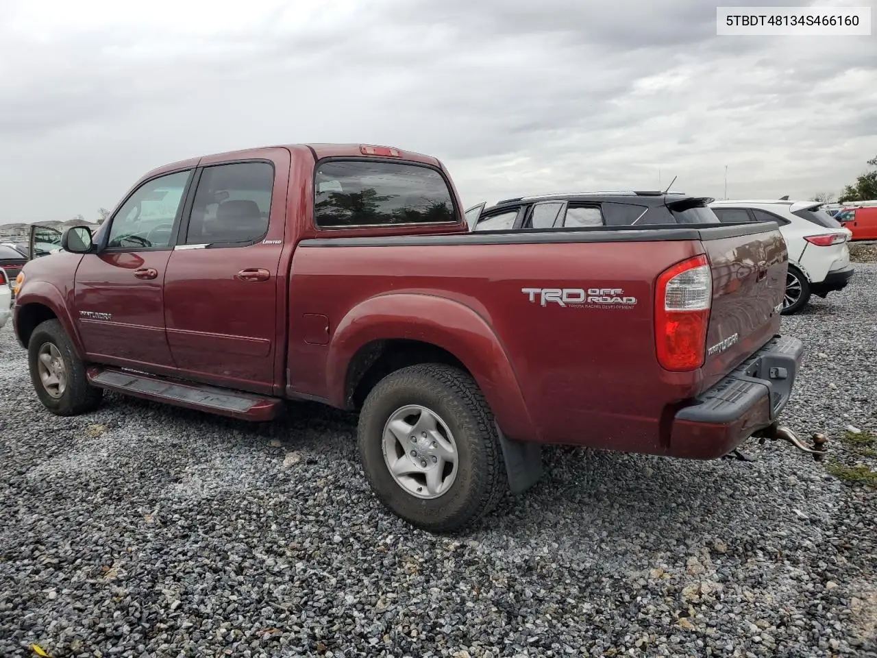 2004 Toyota Tundra Double Cab Limited VIN: 5TBDT48134S466160 Lot: 63141985