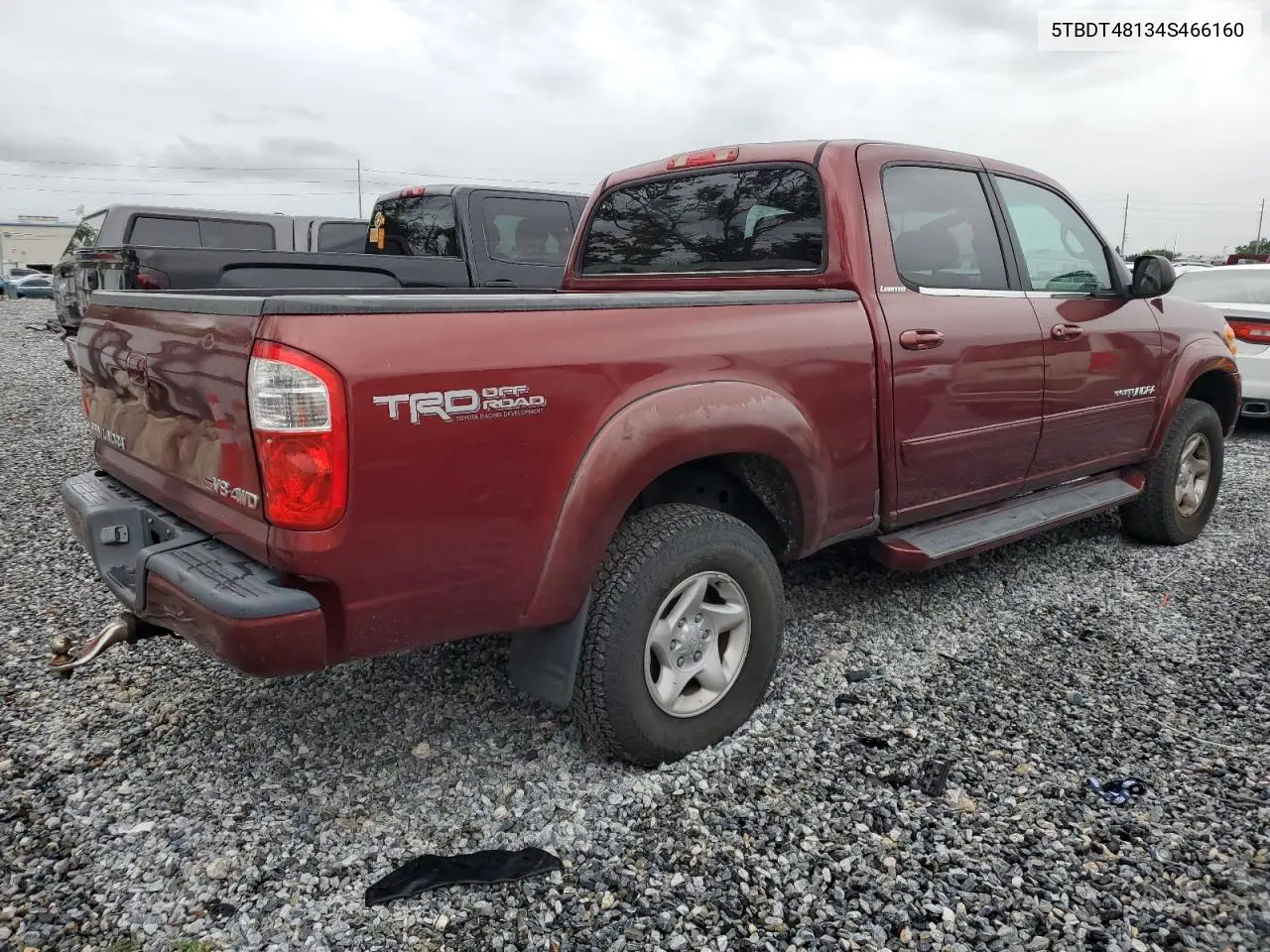 2004 Toyota Tundra Double Cab Limited VIN: 5TBDT48134S466160 Lot: 63141985