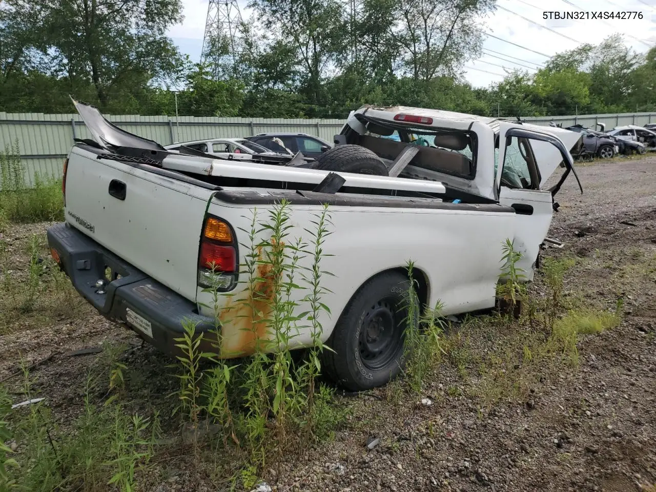 2004 Toyota Tundra VIN: 5TBJN321X4S442776 Lot: 63484845