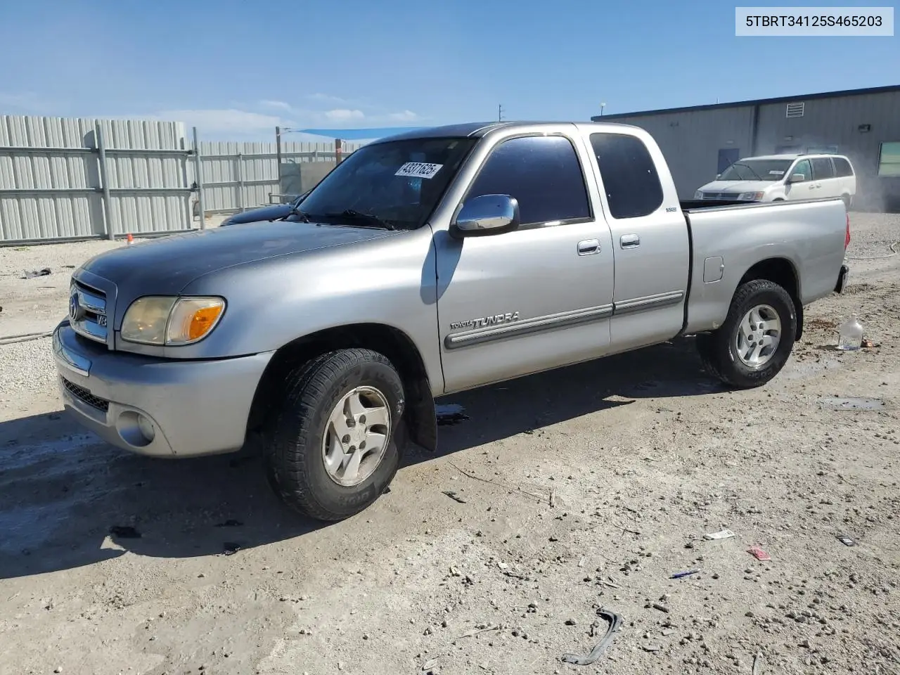 2005 Toyota Tundra Access Cab Sr5 VIN: 5TBRT34125S465203 Lot: 43371625