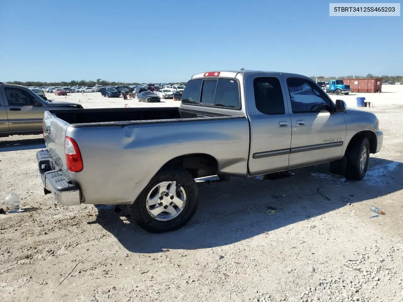 2005 Toyota Tundra Access Cab Sr5 VIN: 5TBRT34125S465203 Lot: 43371625