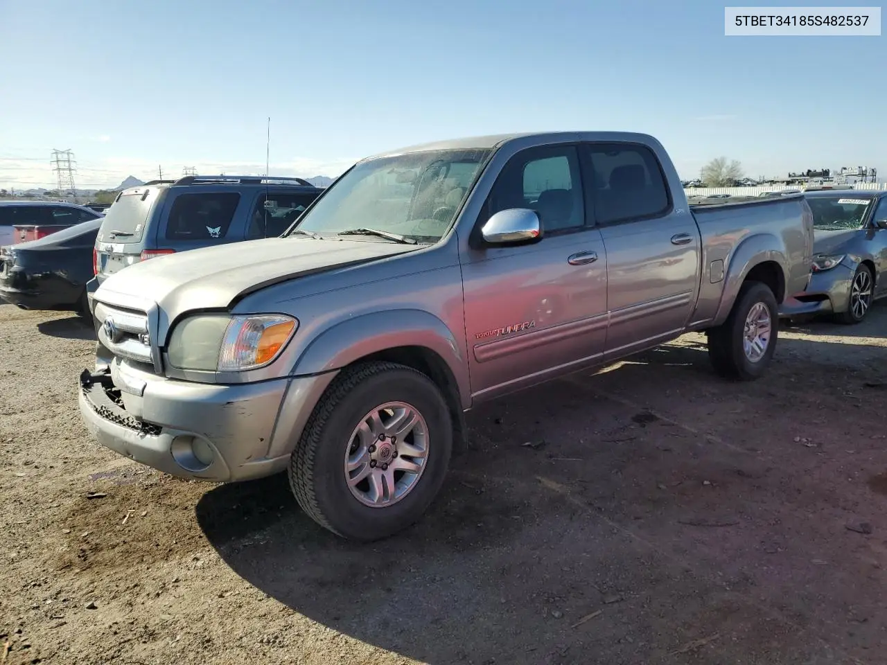 2005 Toyota Tundra Double Cab Sr5 VIN: 5TBET34185S482537 Lot: 48827925