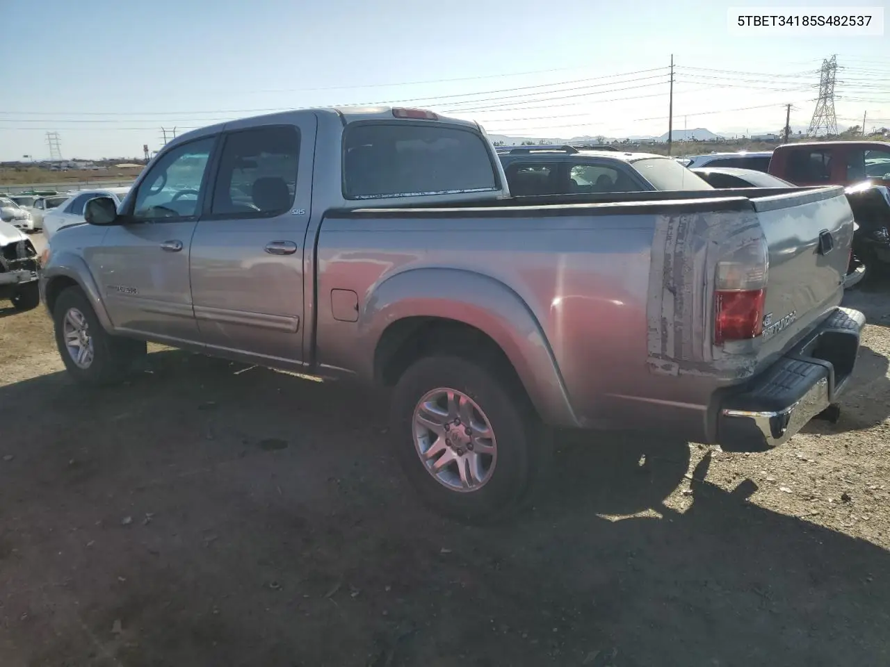 2005 Toyota Tundra Double Cab Sr5 VIN: 5TBET34185S482537 Lot: 48827925