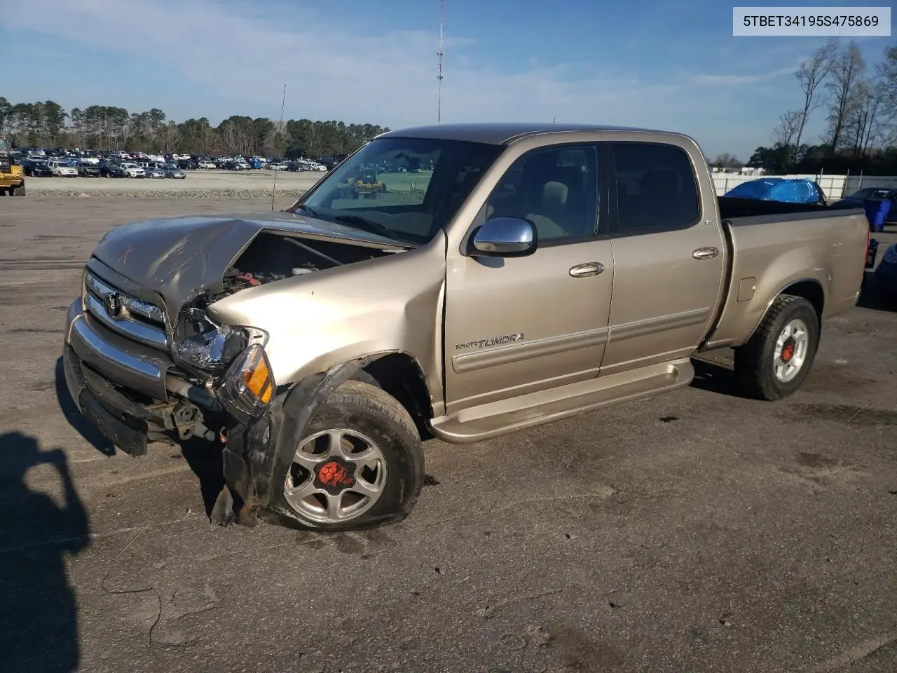 2005 Toyota Tundra Double Cab Sr5 VIN: 5TBET34195S475869 Lot: 49588195