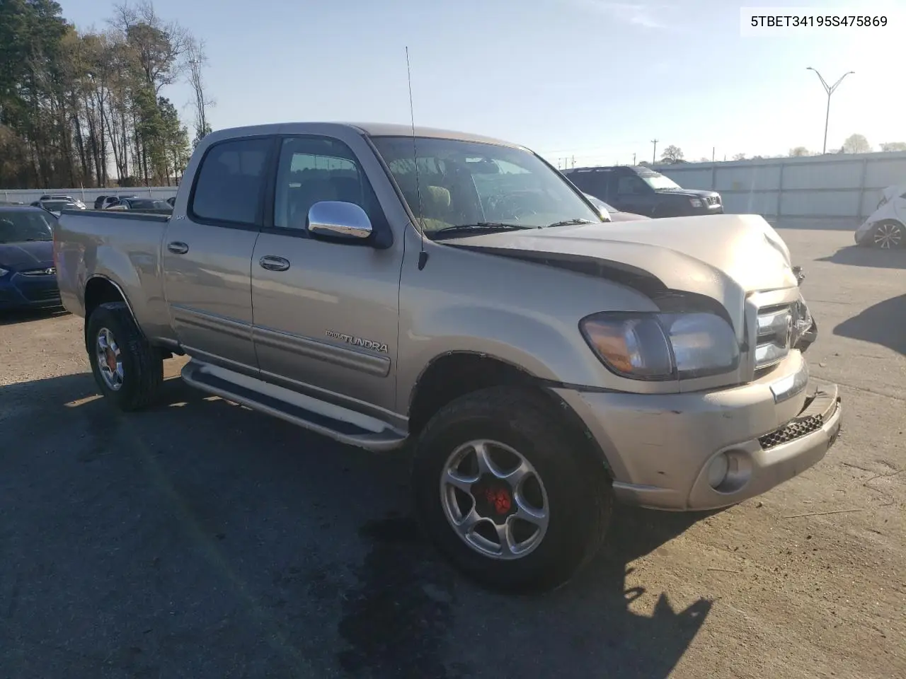 2005 Toyota Tundra Double Cab Sr5 VIN: 5TBET34195S475869 Lot: 49588195