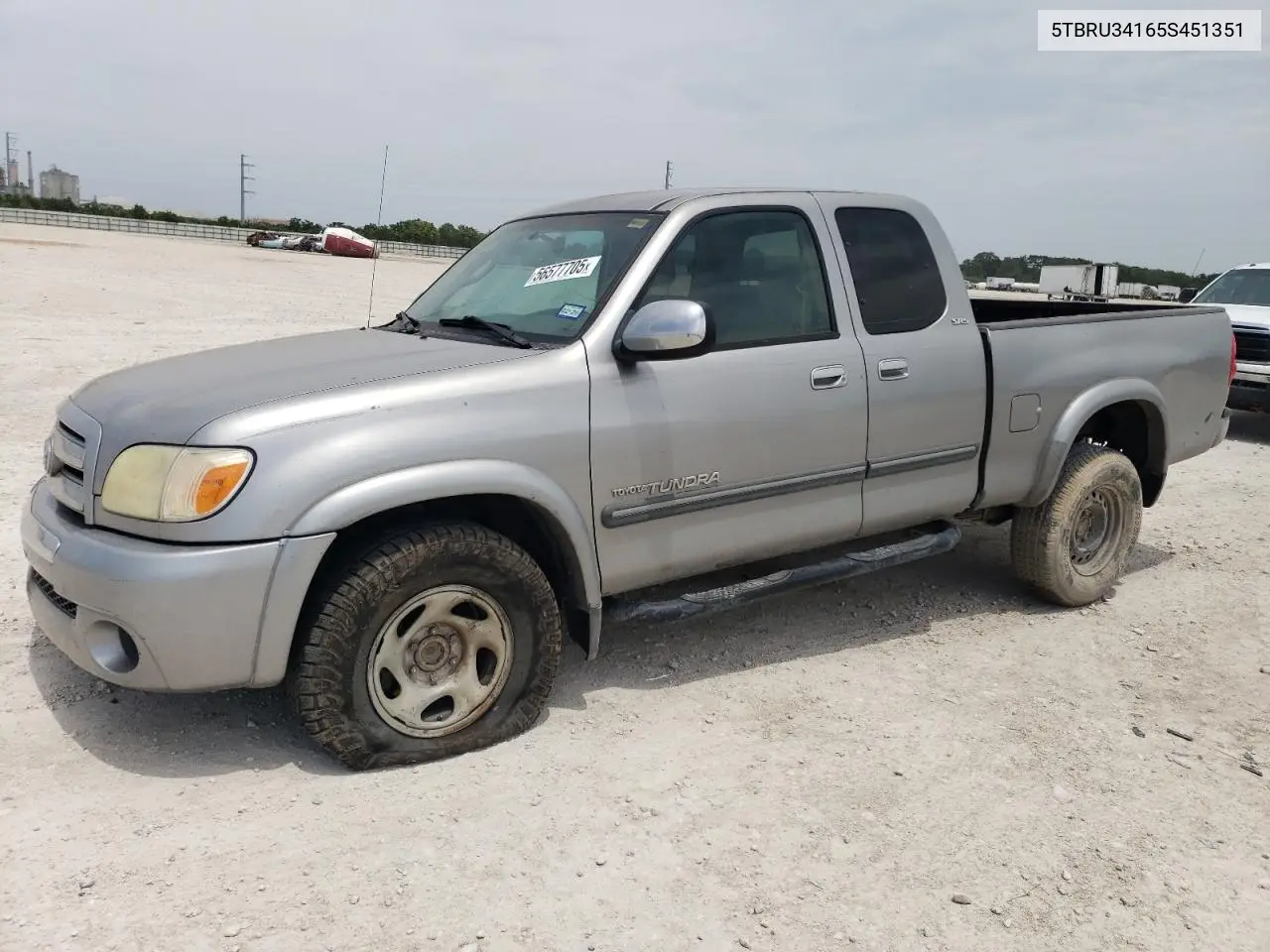 2005 Toyota Tundra Access Cab Sr5 VIN: 5TBRU34165S451351 Lot: 56577705