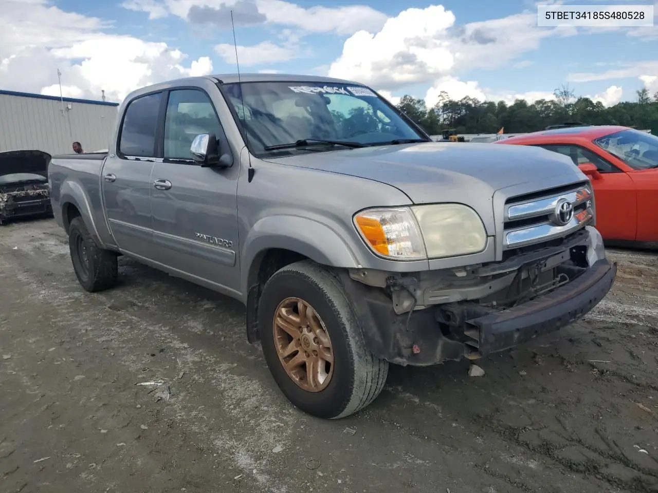2005 Toyota Tundra Double Cab Sr5 VIN: 5TBET34185S480528 Lot: 56944555