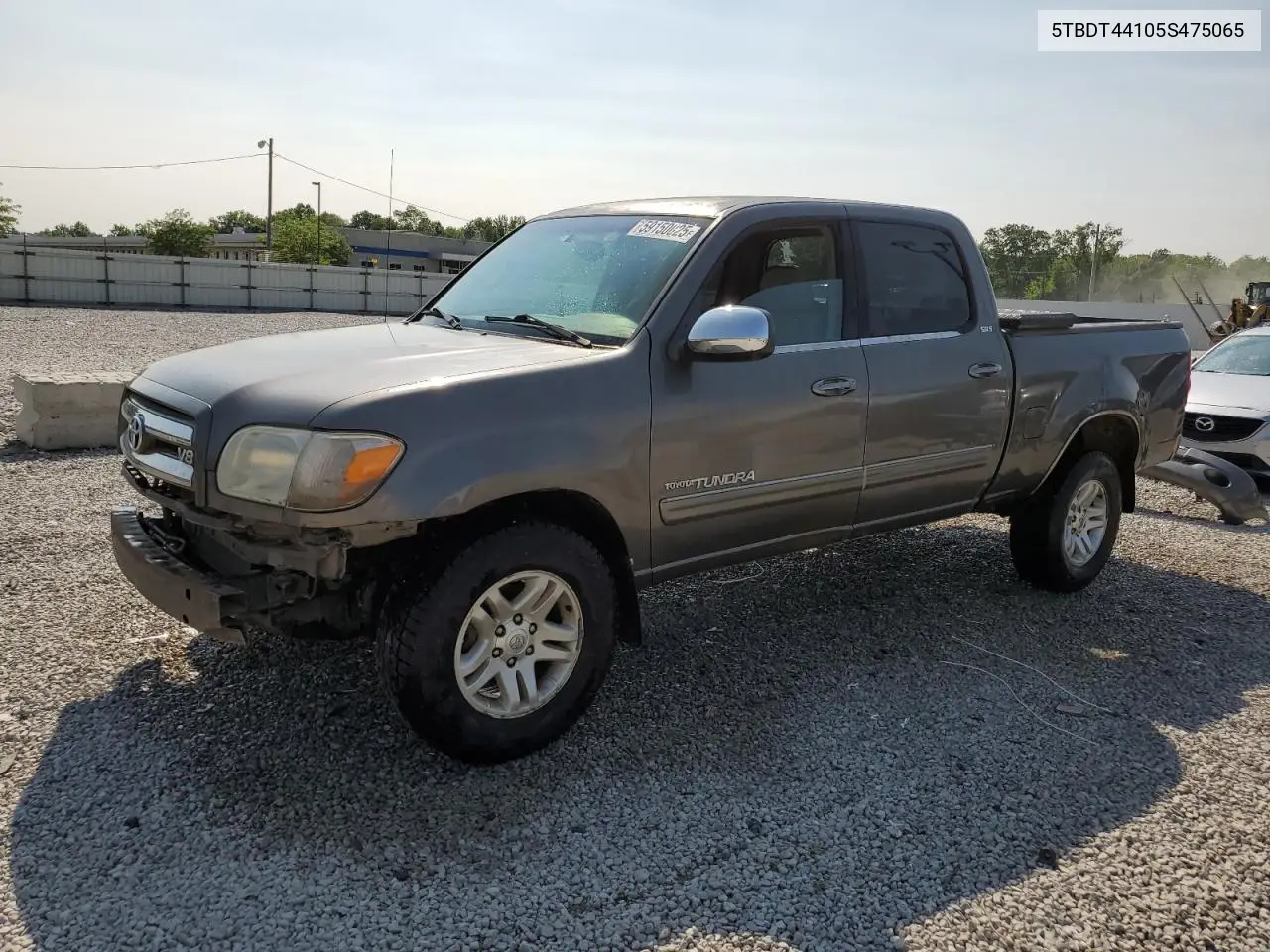 2005 Toyota Tundra Double Cab Sr5 VIN: 5TBDT44105S475065 Lot: 59150025