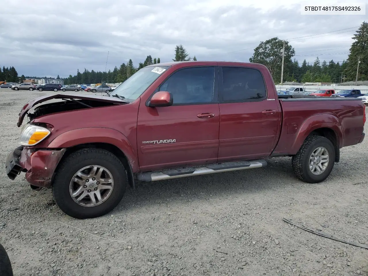 2005 Toyota Tundra Double Cab Limited VIN: 5TBDT48175S492326 Lot: 61964275