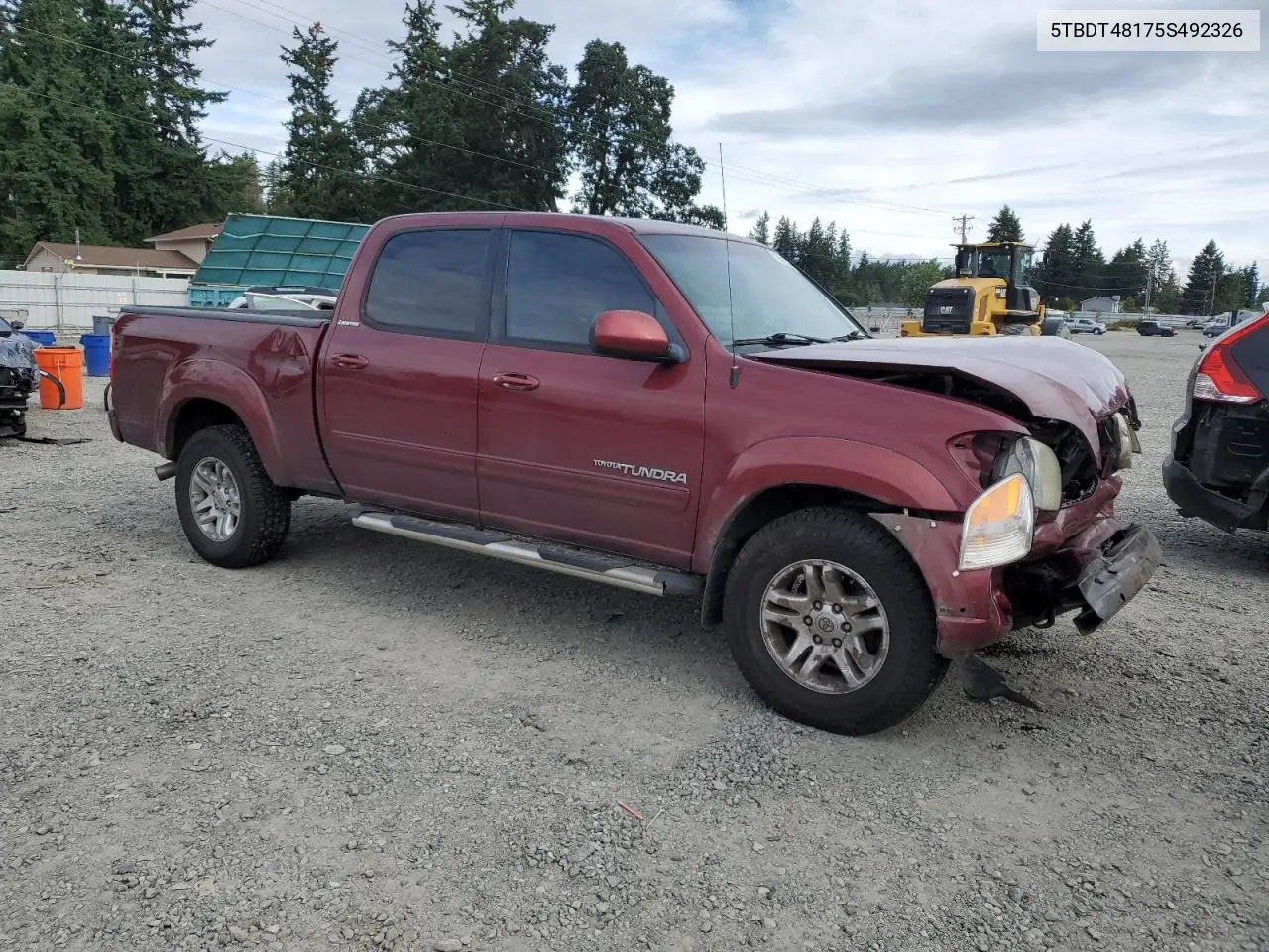 2005 Toyota Tundra Double Cab Limited VIN: 5TBDT48175S492326 Lot: 61964275