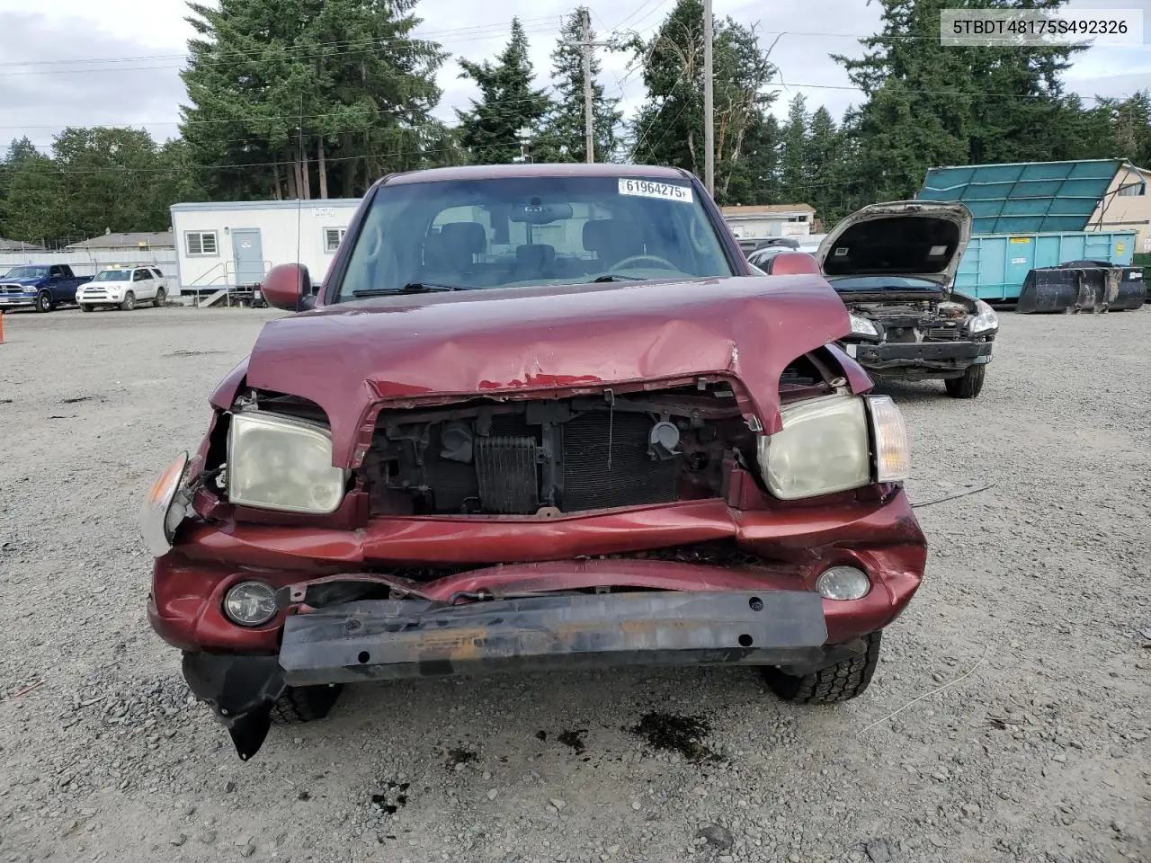 2005 Toyota Tundra Double Cab Limited VIN: 5TBDT48175S492326 Lot: 61964275
