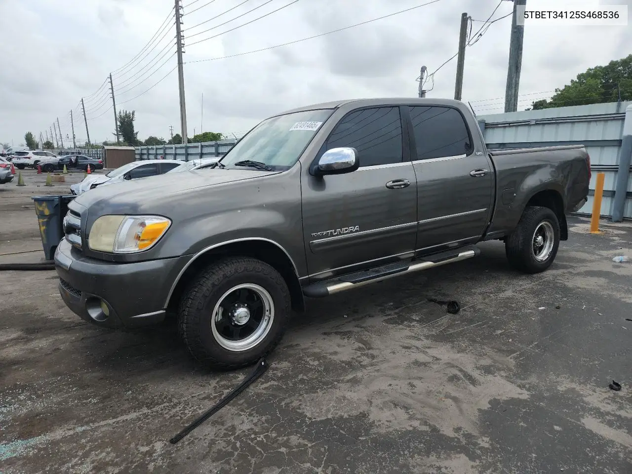 2005 Toyota Tundra Double Cab Sr5 VIN: 5TBET34125S468536 Lot: 62491465