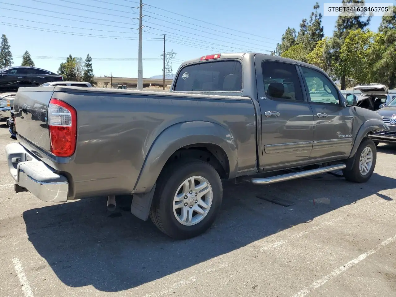 2005 Toyota Tundra Double Cab Sr5 VIN: 5TBET34165S465705 Lot: 62766665
