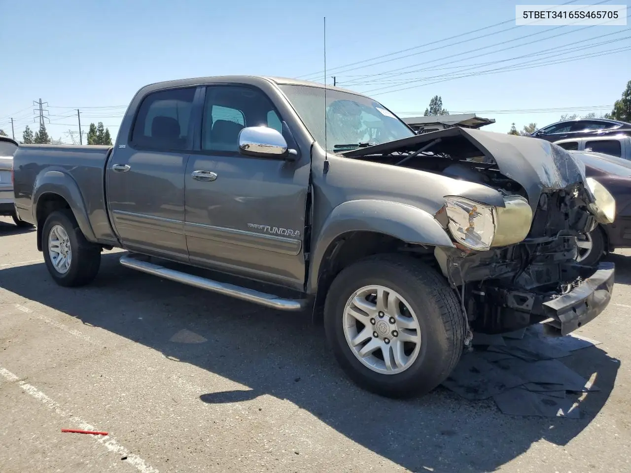 2005 Toyota Tundra Double Cab Sr5 VIN: 5TBET34165S465705 Lot: 62766665