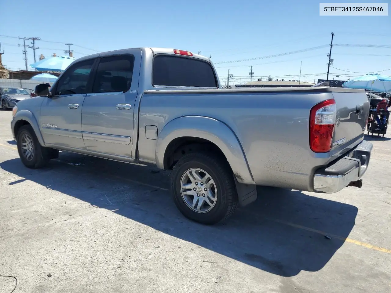 2005 Toyota Tundra Double Cab Sr5 VIN: 5TBET34125S467046 Lot: 63064235