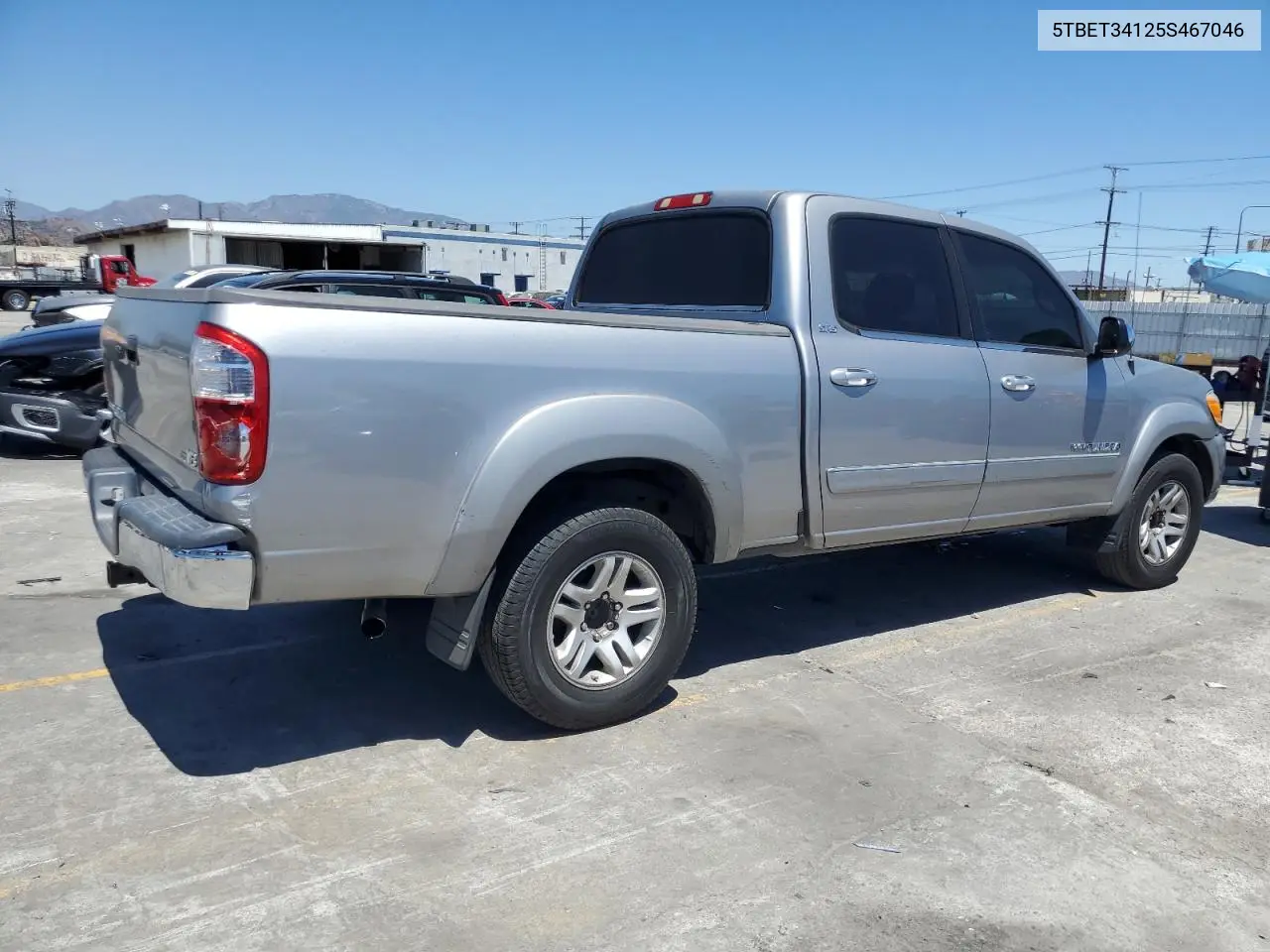 2005 Toyota Tundra Double Cab Sr5 VIN: 5TBET34125S467046 Lot: 63064235