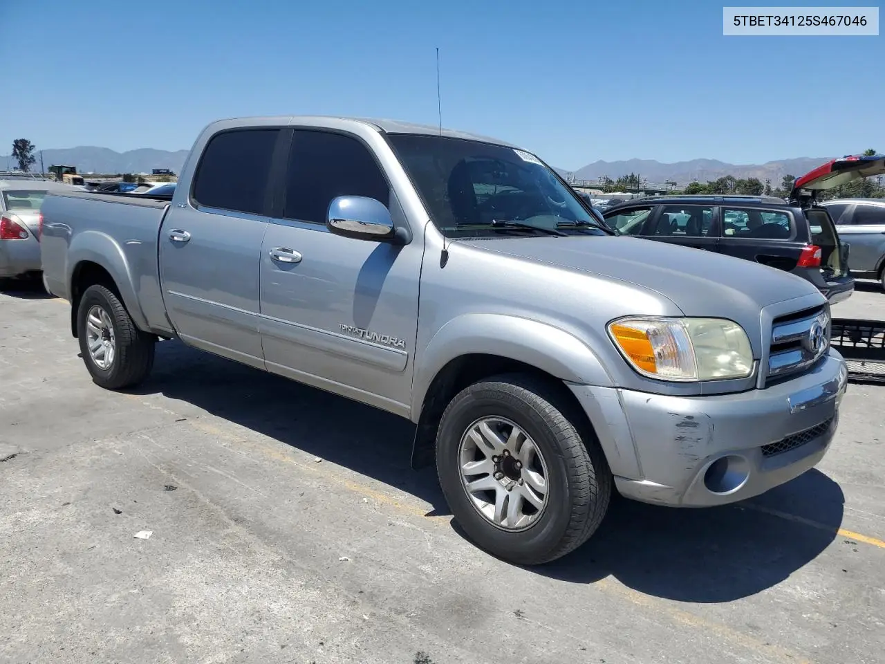 2005 Toyota Tundra Double Cab Sr5 VIN: 5TBET34125S467046 Lot: 63064235