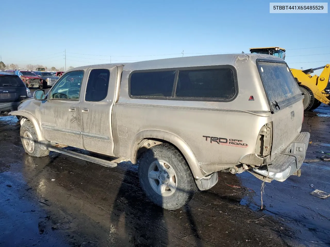 2006 Toyota Tundra Access Cab Sr5 VIN: 5TBBT441X6S485529 Lot: 42219895