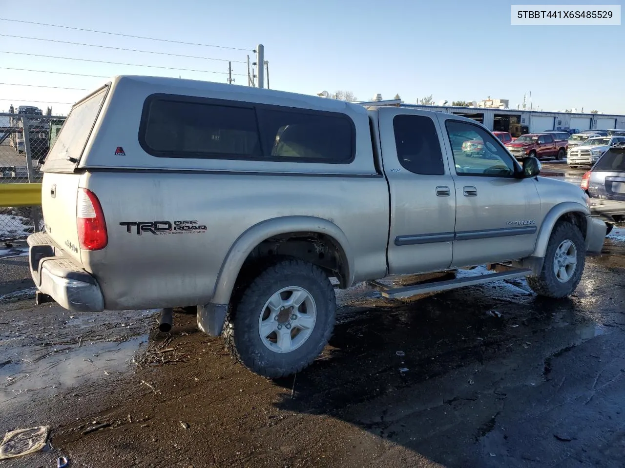 2006 Toyota Tundra Access Cab Sr5 VIN: 5TBBT441X6S485529 Lot: 42219895