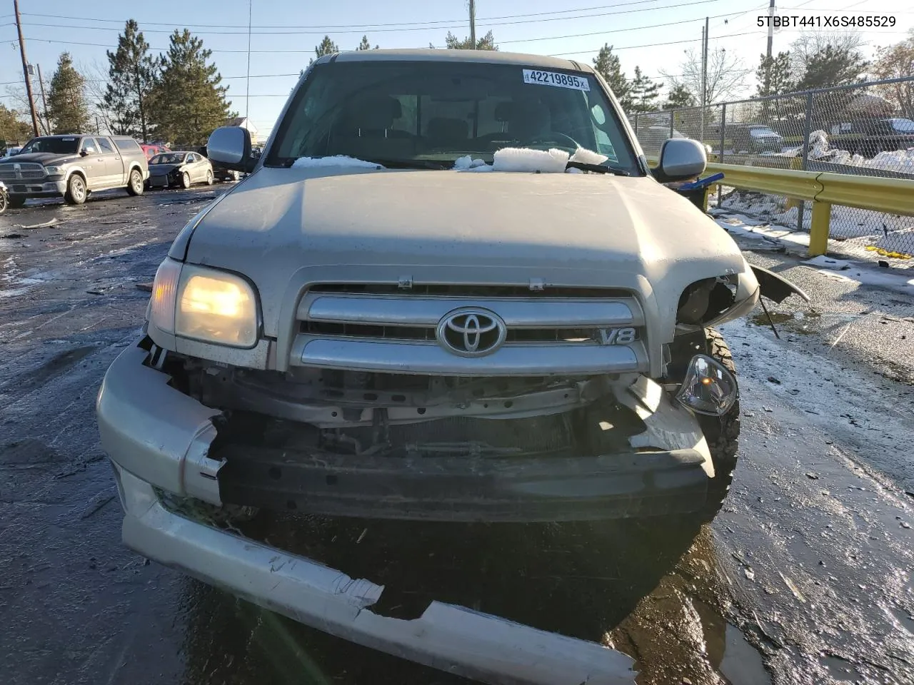 2006 Toyota Tundra Access Cab Sr5 VIN: 5TBBT441X6S485529 Lot: 42219895