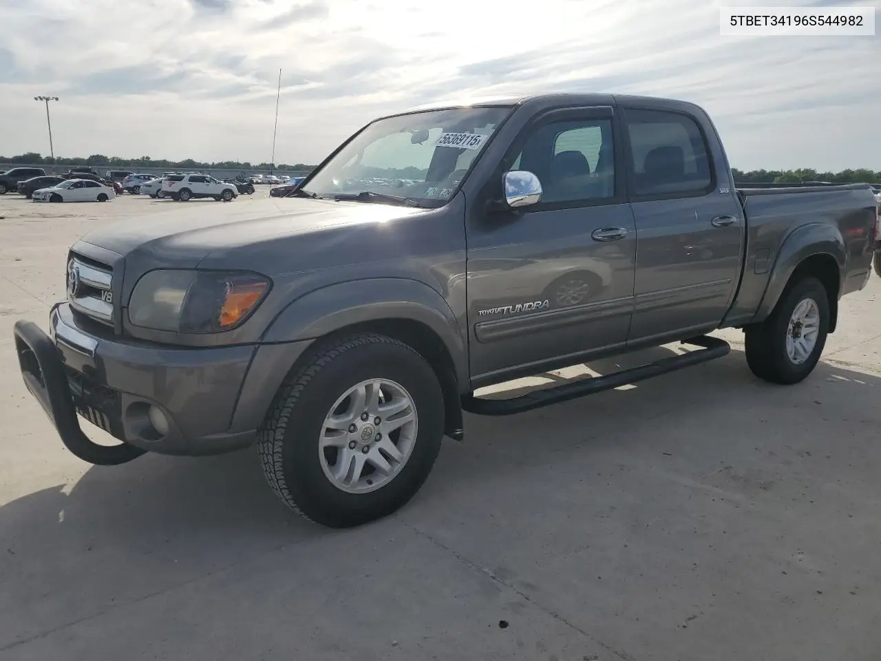 2006 Toyota Tundra Double Cab Sr5 VIN: 5TBET34196S544982 Lot: 56369115