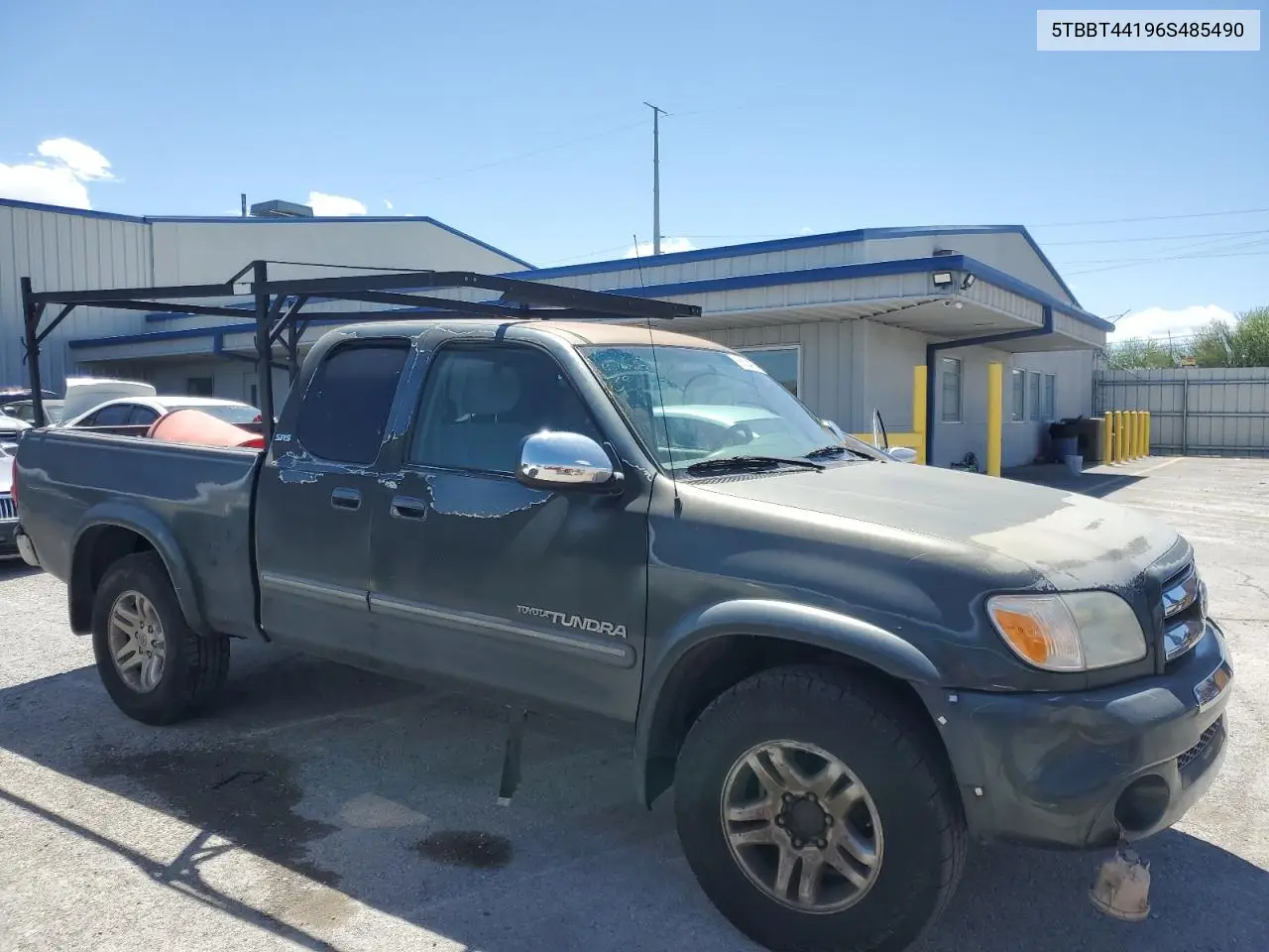 2006 Toyota Tundra Access Cab Sr5 VIN: 5TBBT44196S485490 Lot: 56534035