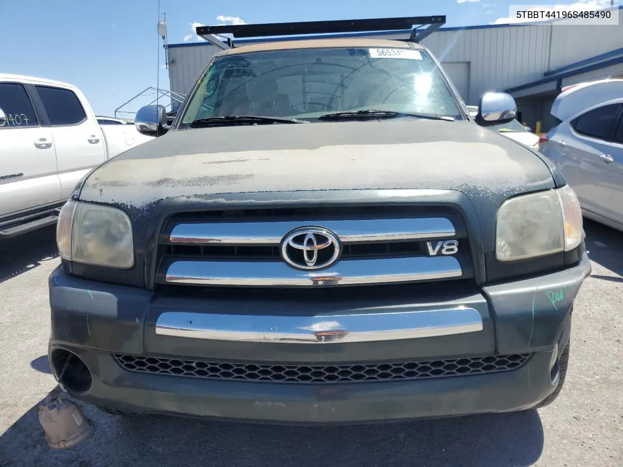 2006 Toyota Tundra Access Cab Sr5 VIN: 5TBBT44196S485490 Lot: 56534035