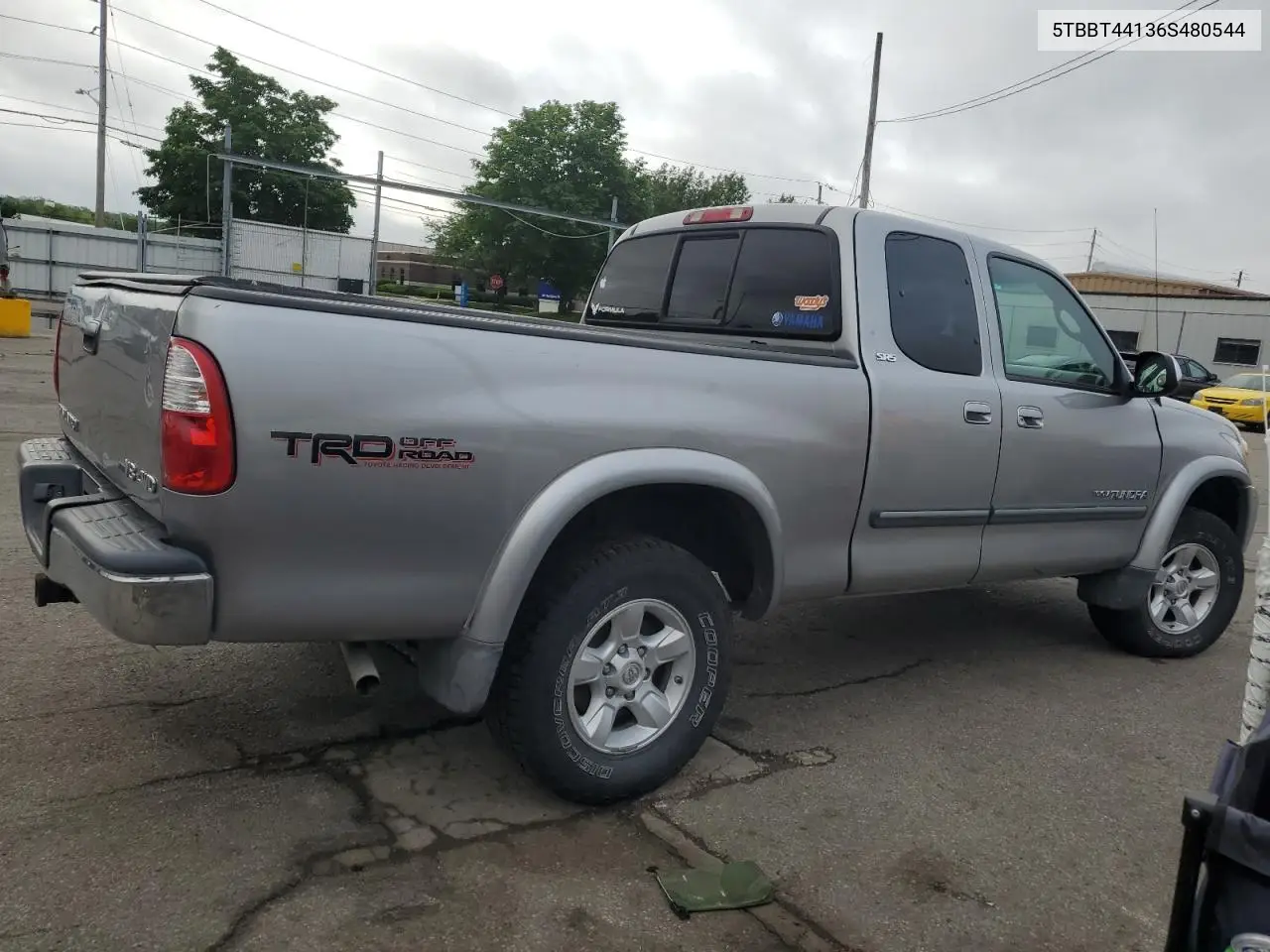 2006 Toyota Tundra Access Cab Sr5 VIN: 5TBBT44136S480544 Lot: 56660895