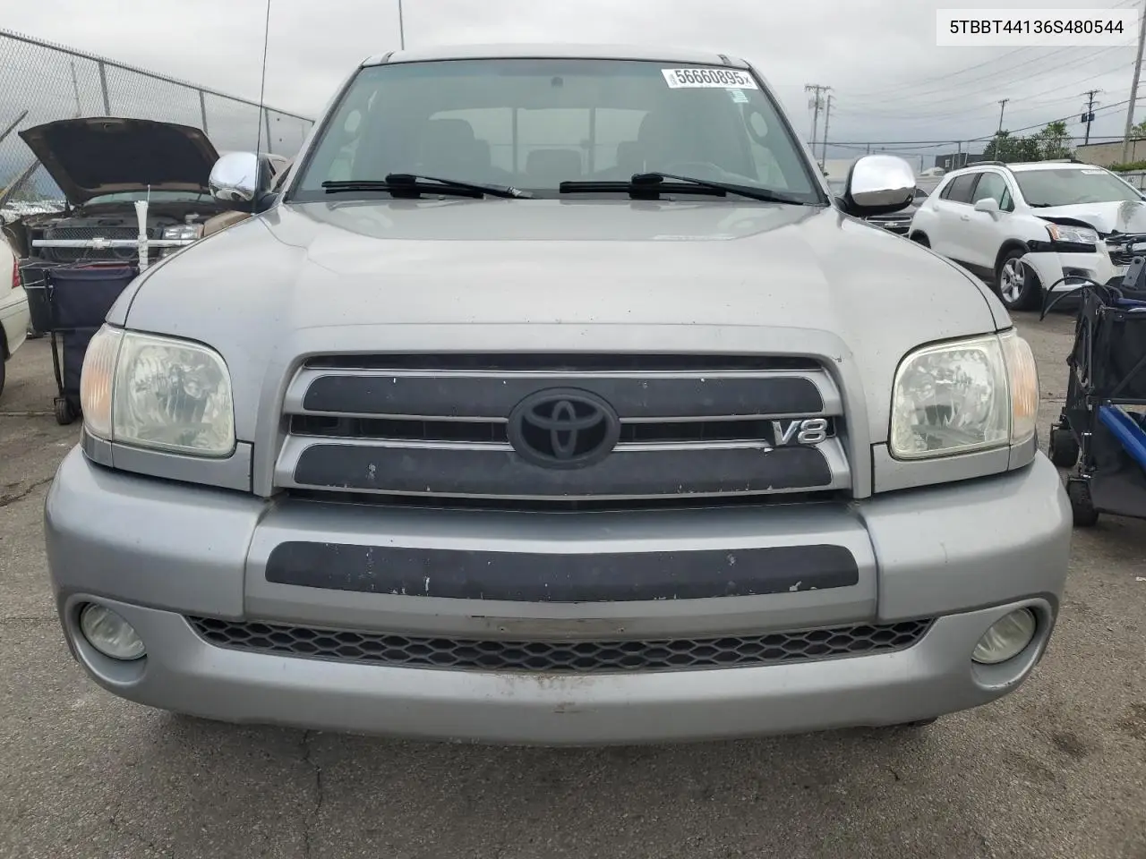 2006 Toyota Tundra Access Cab Sr5 VIN: 5TBBT44136S480544 Lot: 56660895